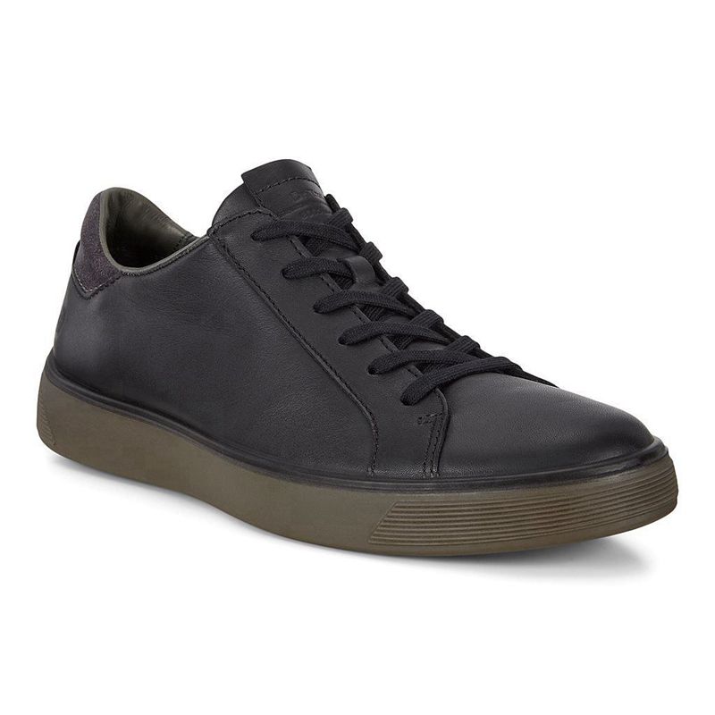 Men Casual Ecco Street Tray M - Sneakers Black - India PHZVGU015